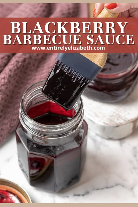 Blackberry Barbecue Sauce Recipes, Blackberry Hot Sauce, Blackberry Barbecue Sauce, Blackberry Bbq Sauce Homemade, Raspberry Barbecue Sauce, Cranberry Barbecue Sauce, Blackberry Sauce For Meat, Bbq Sauce Recipes Homemade, Blackberry Bbq Sauce Recipes