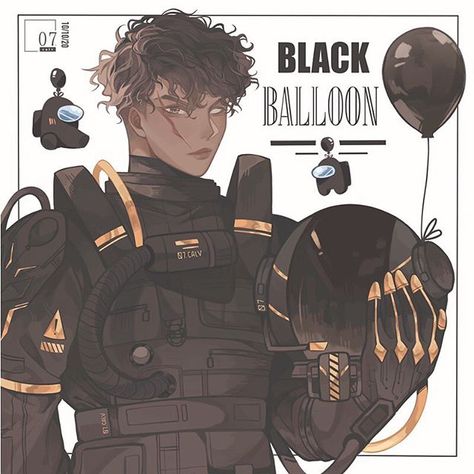 Hair Hoodie, Among Us Crewmate, Anime Male, Astronaut Space, Cute Fantasy Creatures, Dark Anime Guys, Black Curly Hair, Black Balloons, Cartoon Games