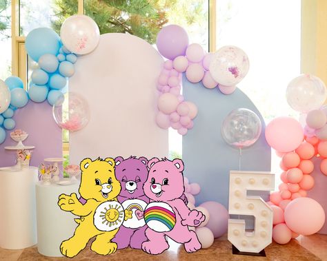 Care Bears Big Decor Backdrops, Cutout Decor Care Bears printable, Care Bears Baby Shower, Birthday Party, Digital Download Care Bears Birthday Party, Care Bear Party, Care Bear Birthday, Giraffe Birthday, Animal Cutouts, Pink Teddy Bear, Bear Party, Bear Birthday, Baby Bear Baby Shower