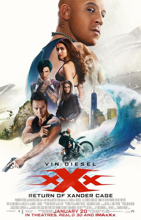 Donnie Yen Movie, Hollywood Action Movies, Left For Dead, Action Movie Stars, Action Movie Poster, Donnie Yen, Thrill Seeking, Xander Cage, Return Of Xander Cage