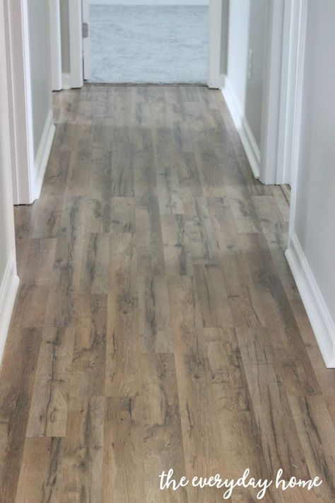 5 Tips to Choosing Laminate Flooring | The Everyday Home… Best Laminate Floor Cleaner, Home Flipping, Best Flooring For Kitchen, Laminate Flooring Colors, How To Clean Laminate Flooring, Birch Cabinets, Best Laminate, Basement Floor, Maple Cabinets