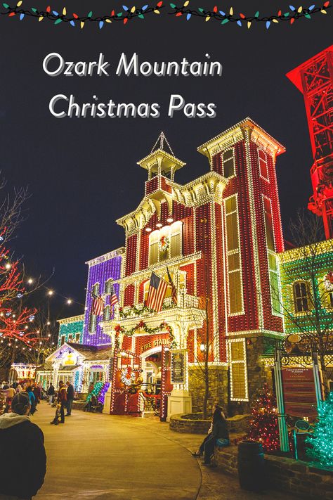 It's the most wonderful time of the year here in Branson, Missouri! Join us on a magical journey by following along the Ozark Mountain Christmas Pass where you'll be enchanted by dazzling live shows, twinkling lights, towering Christmas trees, festive sights, merry activities, cozy food, and charming shopping locations all dedicated to creating unforgettable holiday memories for you and your loved ones this Christmas. Explore these festive spots and win free prizes, it's that simple! Christmas In Branson Missouri, Branson Missouri Christmas, Branson Christmas, Branson Missouri Vacation, Missouri Vacation, Cozy Food, Mountain Christmas, Branson Missouri, Ozark Mountains