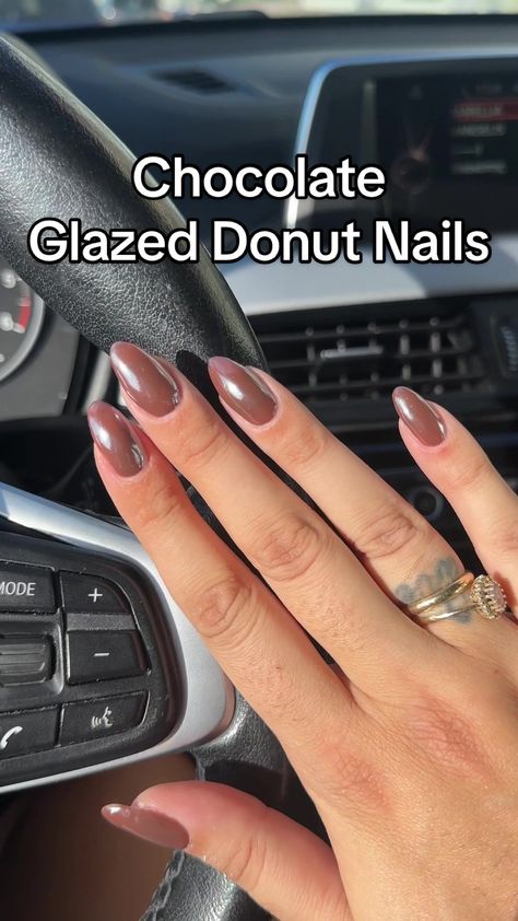 Chocolate Donut Nails, Chocolate Glazed Donut Nails, Glaze Nails, Glazed Nails, Donut Nails, Chocolate Donut, Chocolate Glazed Donuts, Chocolate Donuts, Chocolate Glaze