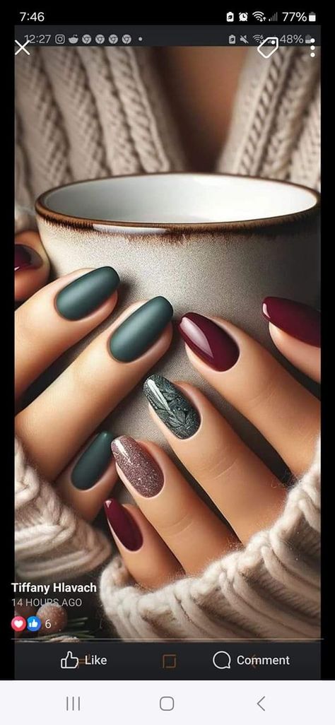 Ongles Beiges, Simple Fall Nails, Fall Nail Trends, Christmas Nails Easy, Goth Nails, Short Nails Art, Nail Swag, Winter Nail Designs, Fall Nail Colors