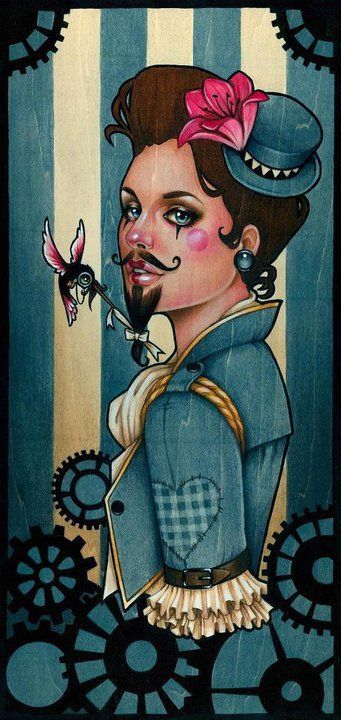 Hairy Woman - Circus Glen Arthur, Bearded Woman, Makeup Drawings, Henry Clive, Steampunk Circus, Circus Illustration, Dark Circus, Medicine Man, Bearded Lady