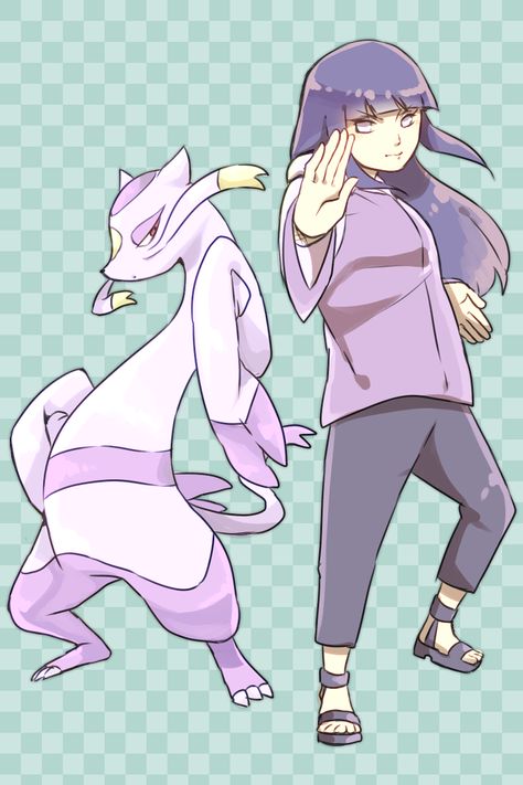 Hinata and Mienshao Naruto Pokemon, Pokemon Human Form, Pokemon Crossover, Lucario Pokemon, Naruto Hinata, Naruto Shippudden, Cute Pokemon Pictures, Naruto Fan Art, Nerdy Things