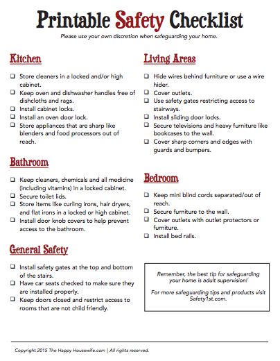 This FREE Printable Safety Checklist is a great resource to help you create safe, supervised spaces for your children in your home | The Happy Housewife Home Safety Checklist, Home Safety Tips, Safety Checklist, Foster Care Adoption, Happy Housewife, Pumping Moms, Home Daycare, Home Management, Fostering Children