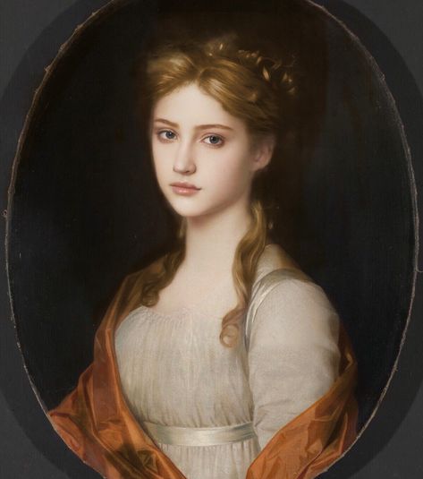 Regency Woman Painting, 1790s Paintings, 1700s Portrait Women, Pre Raphaelite Hairstyles, 1790s Hairstyle, Victorian Portrait Photography, 1720s Portraits, Late Victorian Hairstyles, Regency Era Portraits