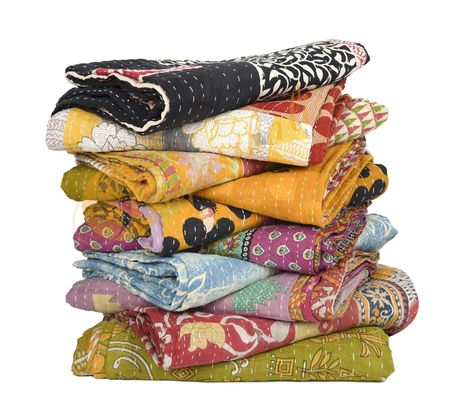 Kantha quilt bedroom