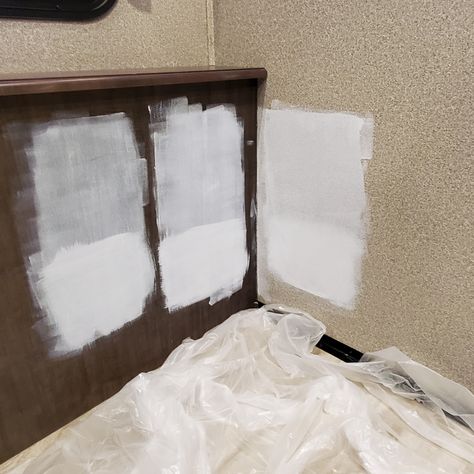 REALITY CHECK: HOW TO PAINT RV WALLS - CREATIVITY RV How To Paint An Rv Interior, Painting Inside Camper Walls, Painted Rv Walls, Paint Camper Walls, Painting Inside Rv Walls, Best Paint For Rv Walls, Painting An Rv Interiors, How To Paint Rv Interior Walls, Paint Rv Walls Rv Interior