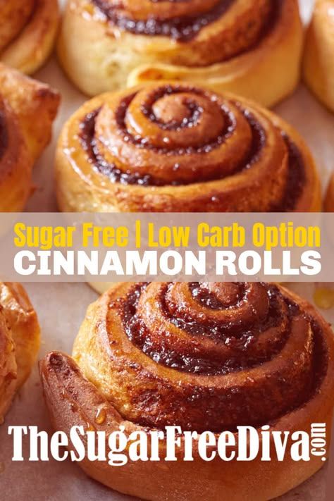 Sugar Free Cinnamon Rolls #sugarfree #lowcarb #keto #homemade #breakfast #recipe Sugar Free Cinnamon Rolls, Keto Cinnamon Rolls, Sugar Free Baking, Sugar Free Recipes Desserts, Healthy Recipe Ideas, Sugar Alternatives, Cinnamon Butter, Sugar Free Low Carb, Homemade Breakfast