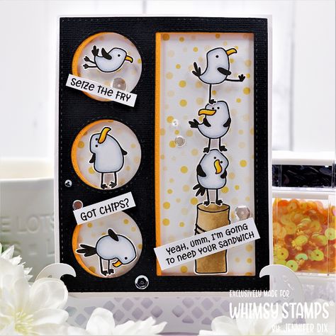 Jennifer Mcguire Ink, Stamps Collection, Whimsy Stamps, Halloween Digital, Bird Cards, Quick Cards, Valentine Wedding, Cards Ideas, Card Challenges