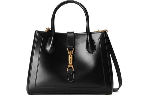 Shop the Jackie 1961 Medium Tote Bag In Black Leather at GUCCI.COM. Enjoy Free Shipping, Returns & Complimentary Gift Wrapping. Gucci Jackie 1961, Wool Tote, Shopper Bags, Medium Tote Bag, Fendi Handbag, Gucci Tote Bag, Bags Gucci, Designer Tote Bags, Bags Luxury