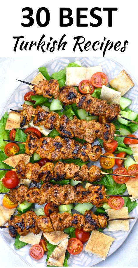 The 30 BEST Turkish Recipes - GypsyPlate Fall Party Food Ideas, Turkish Food Traditional, Turkish Rice, Turkish Vegetables, Turkish Chicken, Fall Party Food, Middle East Recipes, Garlic Cream Sauce, Middle Eastern Dishes