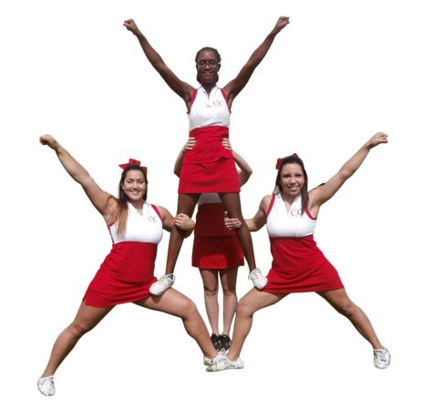 7 Person Pyramid Cheer, Thigh Stand Stunts, Easy Cheer Stunts, Cheerleading Skills, Cheerleading Pyramid, Youth Cheerleading, Cheer Moves, Cheerleading Videos, Basket Toss