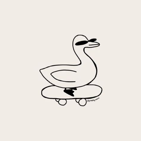 Duck On A Skateboard, Skate Sketch, Pants Patches, Skate Tattoo, Really Bad Tattoos, Skateboard Tattoo, Cool Duck, Emo Tattoos, Duck Tattoos