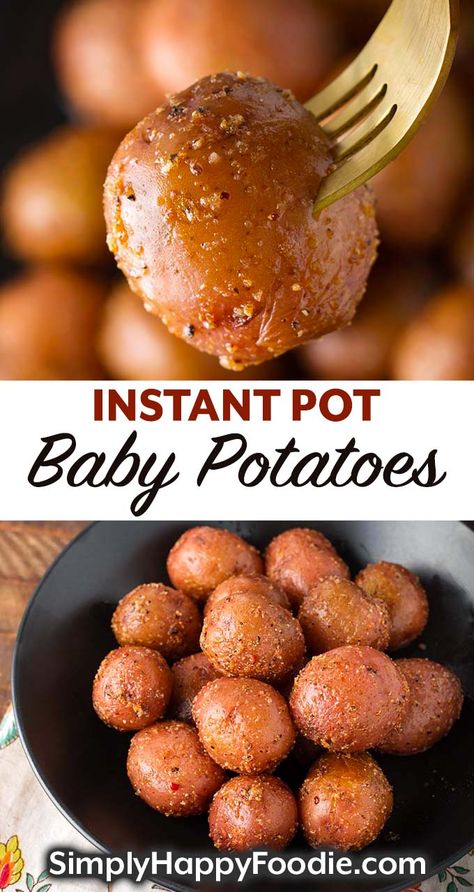 Instant Pot Baby Potatoes, Instant Pot Red Potatoes, Pressure Cooker Potatoes, Side Dishes For Chicken, Healthy Instant Pot Recipes, Easy Instant Pot Recipes, Instant Pot Dinner Recipes, Baby Potatoes, Instapot Recipes