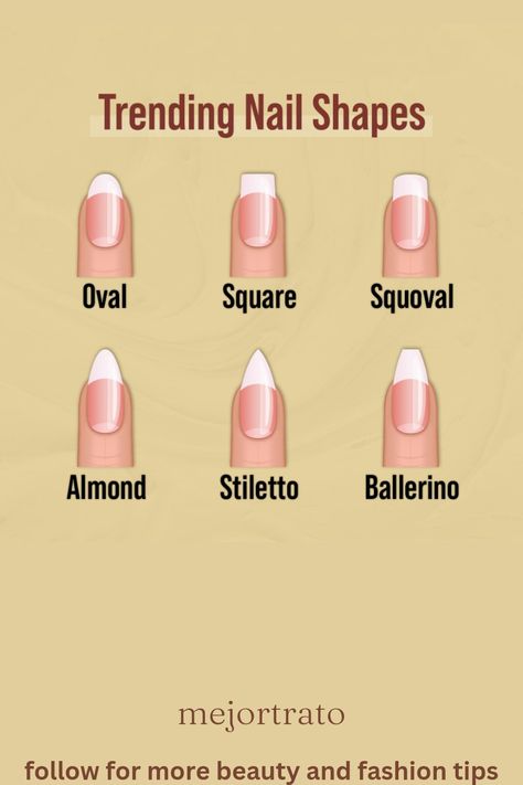 Trending Nail Shapes, Mail Shapes, Chinese Nails Designs, Xiaohongshu Nails, Nails Douyin, Sweater Nail Art, Nail Shape Chart, Chinese Nails, Types Of Nails Shapes