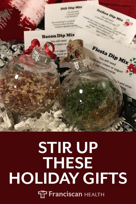 Diy Soup Mix Ornaments, Dips In A Jar Gifts, Soup Mix In An Ornament, Dip Mixes In Ornaments, Ornament Dip Mix Gifts, Soup Mix Ornaments, Dip Mix Ornaments Recipes, Diy Dip Mixes For Gifts, Dip Mix Recipes Dry For Gifts