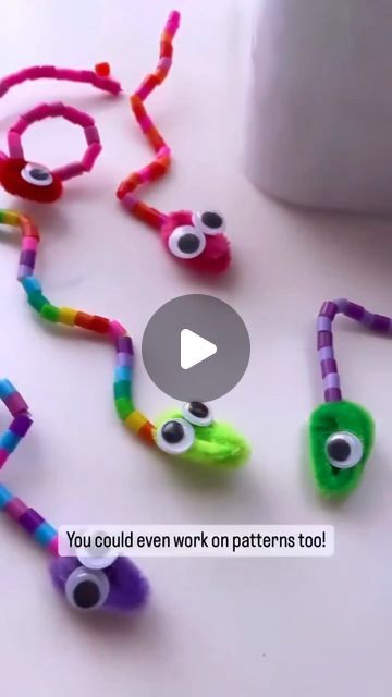 Preschool Crafts & Activities on Instagram: "🐍 Bead Snakes!! 🐍  You’ll need: 🐍 Pipe Cleaners 🐍 Beads 🐍 Glue 🐍 Googly eyes (optional but snakes do kinda need eyes 👀)  Great craft by @the.littles.learn . . . . . #craftsforkids #kidscrafts #indooractivitiesforkids #indooractivity #recycleandplay #recycledcrafts #getcreativewith #preschoolcrafts #easycrafts #invitationtoplay #invitationtocreate #learningthroughplay #letthemplay #indooractivities #montessoriathome #ideasforkids #craftingwithkids #creativekids #createeveryday #makecreateplay #everydayplayhacks #recyclecraft #kidscrafts101 #kidsideas #recycle #playideas #montessori #diytoys #funforkids #mrmintz" Preschool Bead Crafts, 1st Grade Craft Ideas Art Projects, Snake Craft Preschool, Pipe Cleaner Crafts For Toddlers, Snake Activities Preschool, Google Eyes Crafts, Googly Eyes Crafts, Snake Crafts For Kids, Preschool Crafts Activities