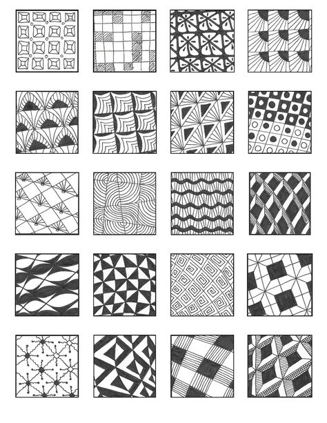 grid 2 | Emily Houtz | Flickr Line Art Lesson, Grid Design Pattern, Pattern Sheets, Zen Doodle Patterns, Design Pattern Art, Zentangle Artwork, Therapeutic Art, Tangle Doodle, Zen Doodle Art