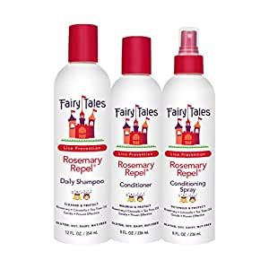 Fairy Tales Rosemary Repel Shampoo 12oz, Conditioner 8oz, & Conditioning Spray 8oz TRIO Set Lice Spray, Lice Shampoo, Lice Prevention, Rosemary Tea, Peppermint Leaves, Organic Herbs, Natural Herbs, Nourishing Hair, Anti Frizz Products