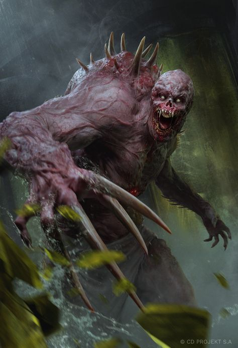 Failed Experiment, Zombie Illustration, Zombie Monster, Zombie Art, D D Monsters, Dnd Monsters, Cool Monsters, Monster Concept Art, Unusual Art