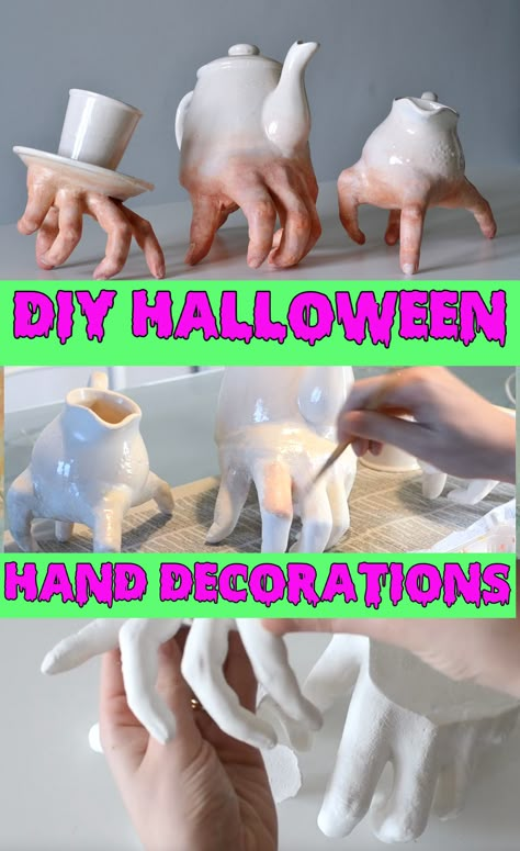 Halloween Bones Decorations, Creepy Barbies Diy, Low Cost Halloween Decor, Diy Morgue Halloween, Diy Brains Halloween, Halloween Figures Diy, Zombie Decorations Diy, Creepy Dolls Diy Halloween Decorations, Beetlejuice Sculpture