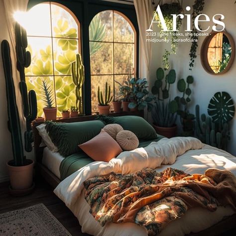 Aries Bedroom Ideas, Aries Room Aesthetic, Aries Bedroom Aesthetic, Aquarius Bedroom Aesthetic, Taurus Room Aesthetic, Aries Bedroom, Taurus Bedroom, Aries Decor, Sims House Design