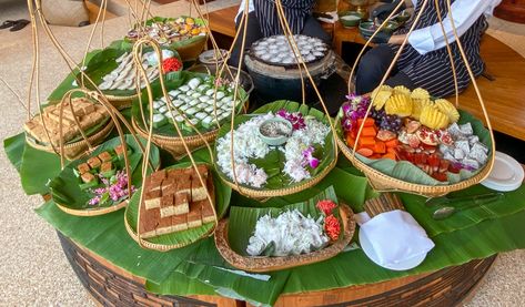 REVIEW - Amanpuri (Phuket, Thailand) Lao Wedding Decoration, Thailand Decoration Thai Style, Teabreak Decor, Amanpuri Phuket, Sandwich Branding, Thailand Party, Thailand Decor, Buffet Stations, Filipiniana Wedding