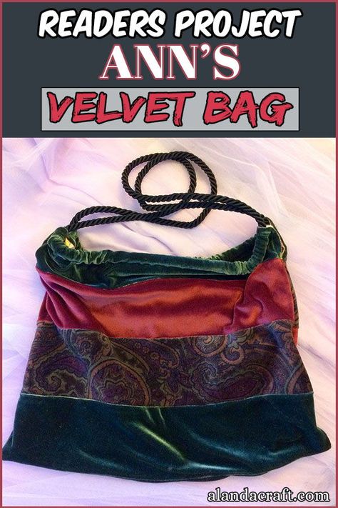 Velvet Sewing Projects, Velvet Bag Diy, Velvet Projects, Velvet Crafts, Couch Bag, Velvet Tote Bag, Velvet Bags, Patchwork Tote Bags, Bags Patterns