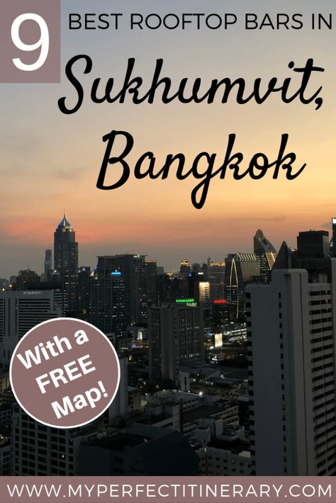 9 Best Rooftop Bars in Sukhumvit Area of Bangkok Thailand Itinerary, Thailand Travel Guide, Ready To Drink, Best Rooftop Bars, Bangkok Travel, Visit Thailand, Rooftop Bars, Destination Ideas, Koh Phangan