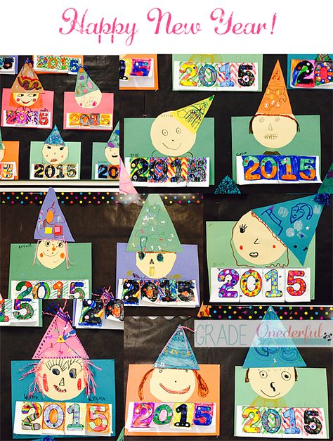 Happy New Year Resolutions Flap Book for Grade One News Years Crafts For Kids, 1st Grade Crafts, New Year's Eve Crafts, Kids New Years Eve, Art Goals, Make Paper Flowers, K Crafts, New Year Art, New Years Activities