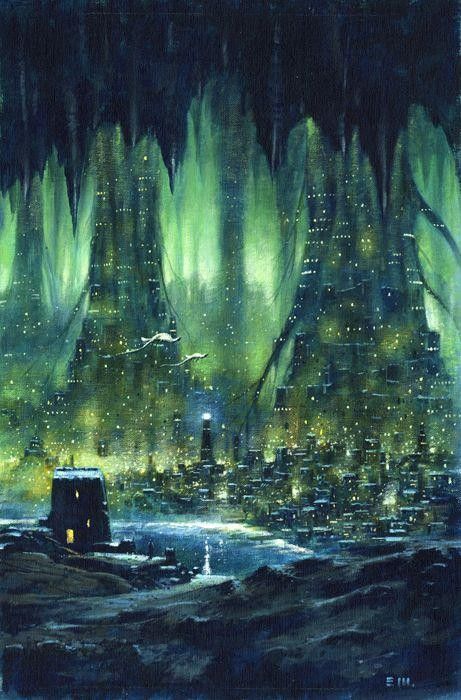 Underground Art Illustrations, Underground World Concept Art, Underground City Fantasy Art, Underdark City, Underground Prison, Alien City, Dnd Tokens, Dark Elves, Magical City