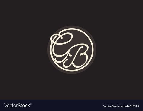 Gb Logo Design Letter, Gb Monogram, Gb Logo Design, Gb Logo, Letter Logo Design, Initial Letter, Initial Letters, Monogram Logo, Letter Logo