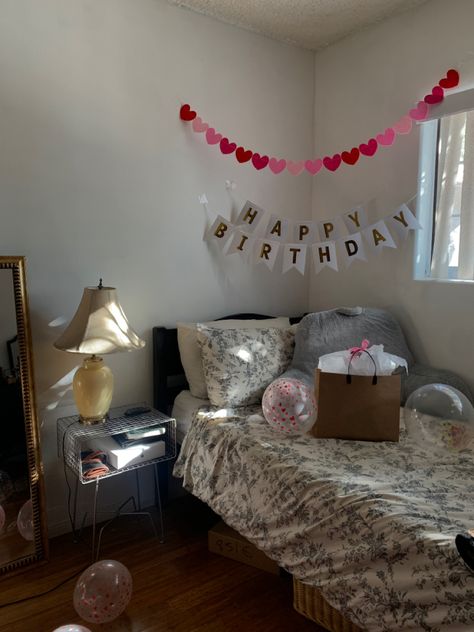 Birthday Decoration Ideas In Hostel, Birthday Gift For Roommate, Happy Birthday Roommate, Supermodel Aesthetic, Surprise Birthday Decorations, Birthday Decorations At Home, Party Wears, Happy Birthday Decor, Birthday Room Decorations