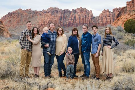 St.George-Family-Photography-1 St George Family Photos, St George Family Pictures, Snow Canyon Family Pictures, Family Photo Colors, Large Family Photos, St George Utah, Family Photo Shoot, Fall Family Pictures, Family Inspiration