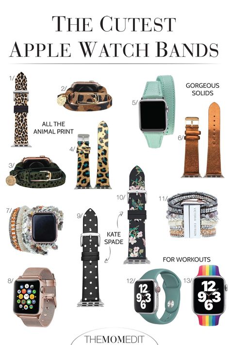 MAKE IT FASHION: CHIC WATCH BANDS FOR EVERY OUTFIT | The Apple Watch Pride band 2020 in rainbow? Kate Spade & Victoria Emeron fashion straps that are more like jewelry? We have a roundup you'll love. | #TheMomEditStyle #AppleWatchBandFashion #AppleWatchPrideBandRainbow #AppleWatchBandPride2020 #KateSpadeWatchStraps #VictoriaEmersonDoubleWrapWatchBands #AppleWatchBandsWomen #WatchBandsWomenRoseGold #AnimalPrintWatchBands Cute Apple Watch, Apple Watch Style, Cute Apple Watch Bands, Apple Watch Bands Fashion, Apple Watch Bands Women, Victoria Emerson, Rose Gold Apple Watch, Kate Spade Watch, Best Apple Watch