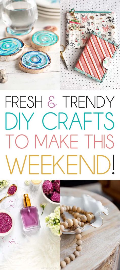 Fresh and Trendy DIY Crafts To Make This Weekend! - The Cottage Market Do you know what it is time for? Fresh and Trendy DIY Crafts To Make This Weekend of course. Tons of inspirational Crafts are waiting for you to choose from. One is perfect to make this weekend! Diy To Sale, Best Diy Crafts, Playful Cheap Craft Supplies For Jewelry Making, Makers Market Ideas, Easy Crafts To Sell At Farmers Market, Crafts To Sell At Farmers Market, Craft Trends For 2024, Crafty Girl Summer, Make And Take Crafts