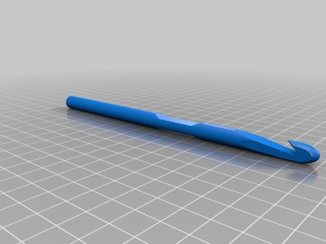 3d Printed Crochet Hook, 3d Printer Art, 3d Print Files, 3d Printing Diy, Print Ideas, The Hook, Crochet Hook, 3d Printer, 3d Print