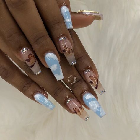 Angel Nails, Nagellack Trends, Her Nails, Nail Art Wedding, Summer Acrylic Nails, Luxury Nails, Dream Nails, Coffin Nails Designs, Fire Nails