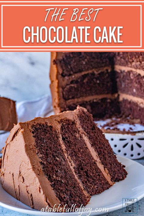 Chocolate Cake Recipe With Coffee, Chocolate Butter Cake, Best Chocolate Cake Recipe, Buttermilk Chocolate Cake, Chocolate Cake Frosting, Chocolate Cake From Scratch, Amazing Chocolate Cake Recipe, Homemade Chocolate Cake, Vegan Chocolate Cake