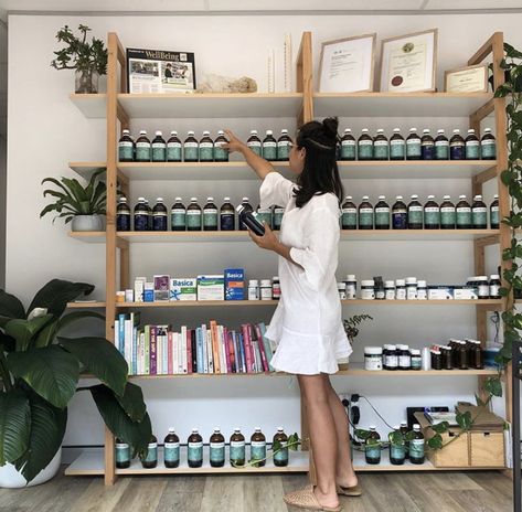 Naturopath Office Design, Naturopath Office, Naturopathy Clinic, Naturopath Clinic, Naturopathic Clinic, Doctor Office Design, Apothecary Decor, Spa Studio, Spa Furniture