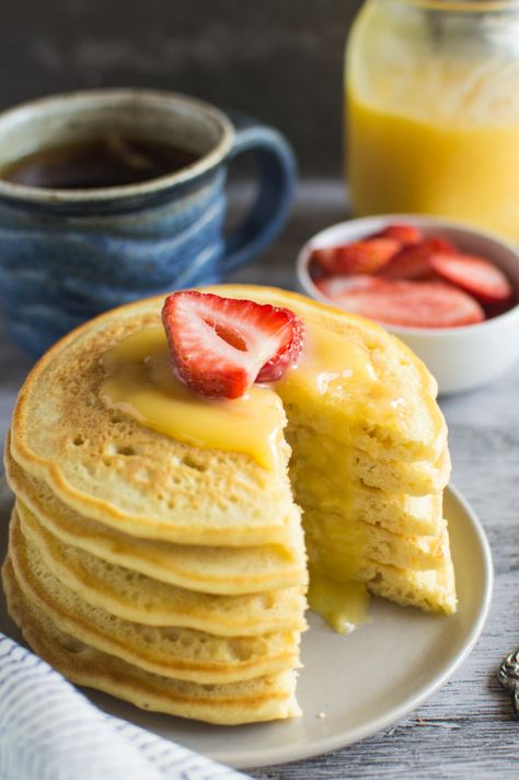 Milk Pancakes, Lime Curd, Fluffy Pancake Recipe, Soya Milk, Sweet Lime, Crepe Cakes, Mille Crepe, Dutch Baby, Simply Recipes