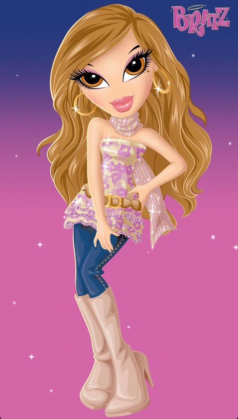 Lookin’ Bratz (@LookinBratz) / Twitter Brats Yasmin, Bratz Dolls Paintings, Bff Illustration, Bratz Illustration, Bratz Passion 4 Fashion, Bratz Mood, Yasmin Bratz, Inspo To Draw, Bratz 2000s