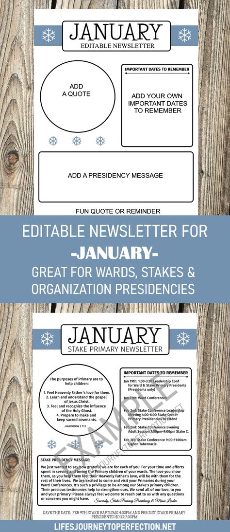 Rs Newsletter Template Free Printables, Primary Newsletter Template Free, Lds Relief Society Newsletter Template Free, Lds Primary Newsletter Template Free, Nursing Home Newsletter Ideas, Relief Society Newsletter Templates Free, Church Newsletter Ideas, Primary Newsletter, Relief Society Newsletter