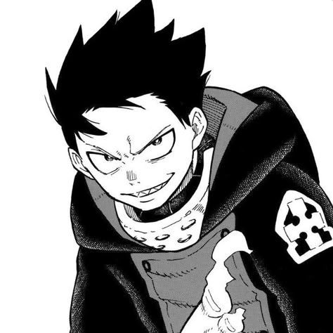 Shinra Pfp Manga, Fire Force Pfp Manga, Fire Force Manga Icons, Atsushi Okubo Art, Shinra Kusakabe Pfp, Fireforce Manga, Shinra Pfp, Shinra Manga, Atsushi Okubo