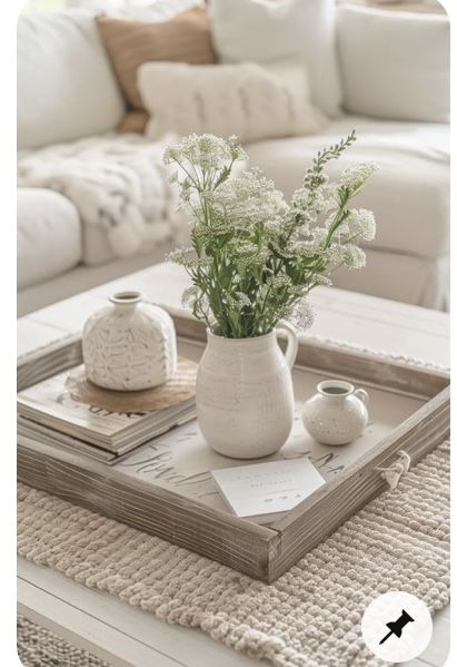 Transitional Coffee Table Decor, Ottoman Coffee Table Decor, Easy Coffee Table, Round Coffee Table Styling, Style A Coffee Table, Table Decorating Ideas, Coffee Table Decor Living Room, Modern Classic Living Room, Coffee Table Centerpieces