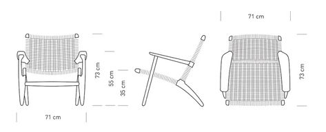 Ch25 Chair, Ch25 Lounge Chair, Wegner Chair, Danish Lounge Chair, Scandinavia Design, Cnc Furniture, Carl Hansen & Son, Comfortable Kitchen, Carl Hansen