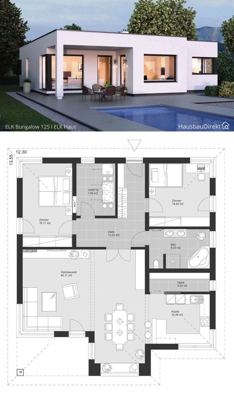 I will draw 2d floor plan, elevation and furniture layout drawingI am an Architectural Draftsman working with Architects and Interior designers. I can help you with floor arrangements and space planning.I will be happy to redraw or amend any floor plan or amend/change an existing design as per your requirements. I'm well experienced in Coverting PDF to CAD or Images/Scans to CAD.Drawings can be provided to suit construction, furniture arrangement, space planning, real estate brochures, p Bungalow Barndominium, Modern Bungalow House Plans, Bedroom Barndominium, Modern Bungalow House, 2 Bedroom Flat, House Plan Gallery, Modern House Facades, House Construction Plan, House Layout Plans